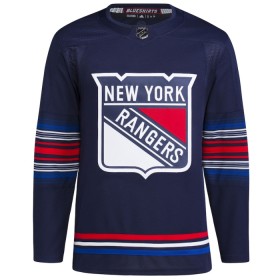 Adidas Maillot de Hockey New York Rangers Personnaliser 2023-24 Navy Troisième Authentic - Homme